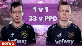PPD vs 33 | Dota2 1vs1 With Random Heroes
