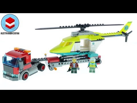 LEGO City 60343 Rescue Helicopter Transporter - LEGO Speed Build Review