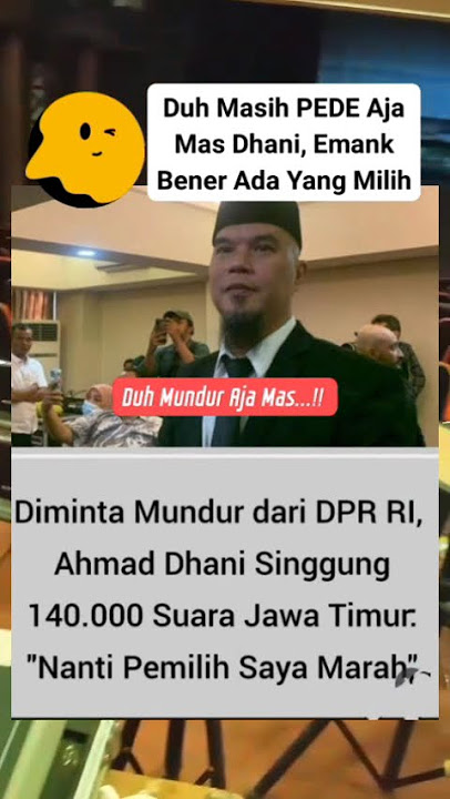 Ahmad Dhani Gak Mau Mundur, Takut Marah...!! #shorts #shortvideo #faktaunik #dpr #trending