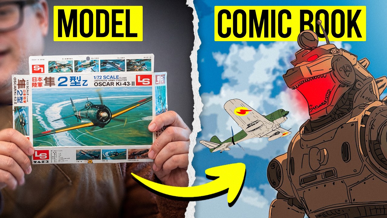 I Turned a Plane Model Into a Comic Book (Full Process)