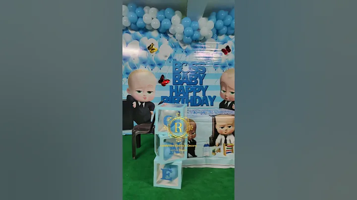 Birthday party celebration..Boss baby theme.....🥳