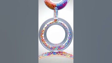 8,000 colored balls physical simulation in blender. Satisfying rigid body