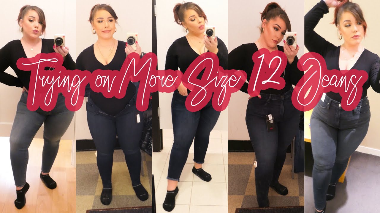 TRYING SIZE 12 JEANS ON AT DIFFERENT STORES Part 2