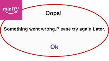 Fix Amazon MiniTV App Oops Something Went Wrong Error | Fix Amazon MiniTV  went wrong error | PSA 24