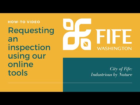 City of Fife: Online Inspection Request