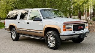 Sold: 1999 GMC Suburban 2500 SLT 4x4 7.4L Walk Around and Drive for Bring a Trailer