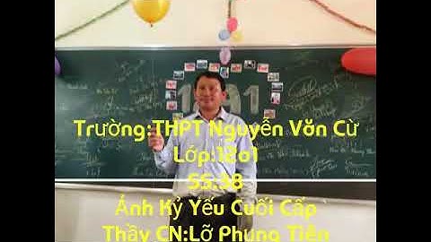 Ảnh kỷ yếu-12a1- THPT Nguyễn Văn Cừ