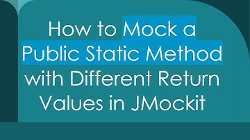 How to Mock a Public Static Method with Different Return Values in JMockit