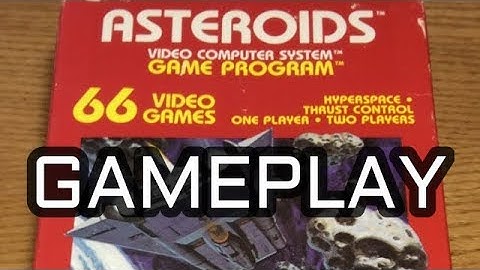 Asteroids Atari 2600 Gameplay