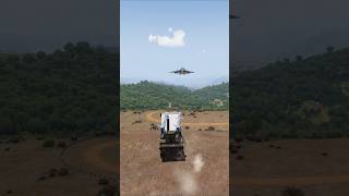 aircraft collision simulation in air defense #simulation #dcs #military #army #arma #shorts