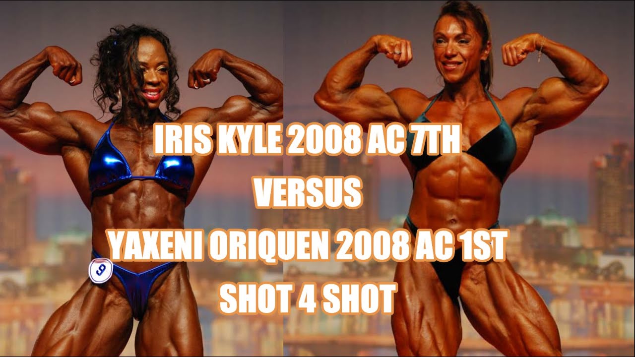 HOW DID IRIS KYLE PLACE 7TH VERSUS YAXENI ORIQUEN 1ST, AT THE 2008 ARNOLD CLASSIC - SHOT 4 SHOT