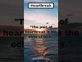 The pain of heartbreak is the echo of love shorts trendingshorts quote love senses life