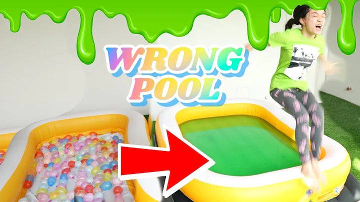 DON'T TRUST FALL INTO THE WRONG POOL CHALLENGE | K...