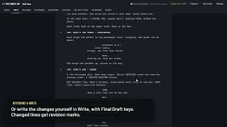 Script Revisions, Revision Lists & Locked Pages | Picture's Up Tutorial 8