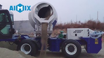 AIMIX 3.5m3 Self loading Concrete Mixer testing video