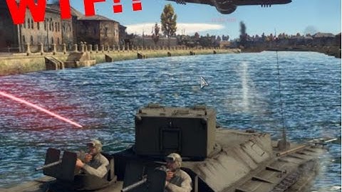 War Thunder - Why is that Tank floating? WTF!