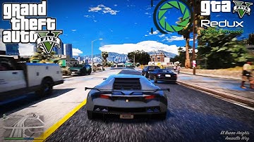 GTA V - REDUX (MOD) Gameplay