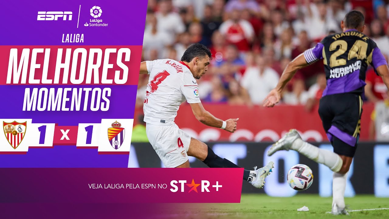 GOLEIRO FAZ LAMBANÇA INACREDITÁVEL, E SEVILLA EMPATA COM VALLADOLID NO FINAL I MELHORES MOMENTOS