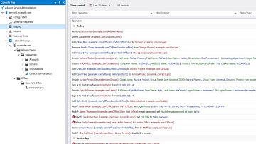 Activity log in Active Directory, Exchange and Microsoft 365 | Adaxes