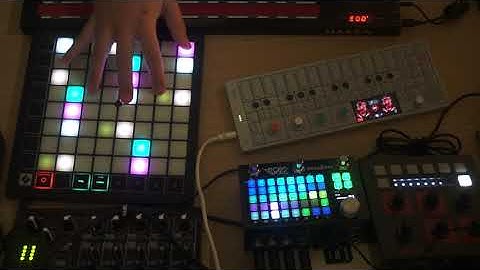 Microtonal jam with ContinuuMini in EDO 17 (Zoia, Launchpad X, Boum)