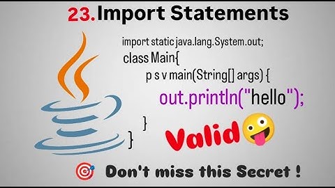 Declarations and Access Modifiers in Java (Part 2) | Import Statements Explained | Fight4Tech