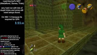 Ocarina of Time Low% MST learning/testing