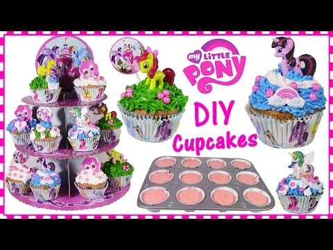 Diy Mlp Pinkie Pie Cupcakes Decorate Fluttershy Applejack Princess Celestia Sweet Baking Fun Youtube