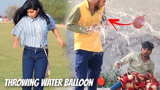 Throwing Water Balloon Prank😂 with Twist🤣 | B4 Boys