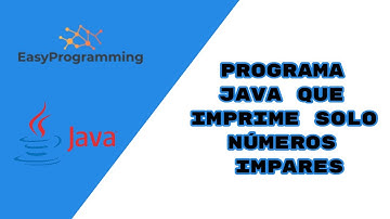 Programa Java que imprime solo números impares (Java)