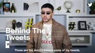Bad bunny Reacciona A. Su historia de Twitter 😂