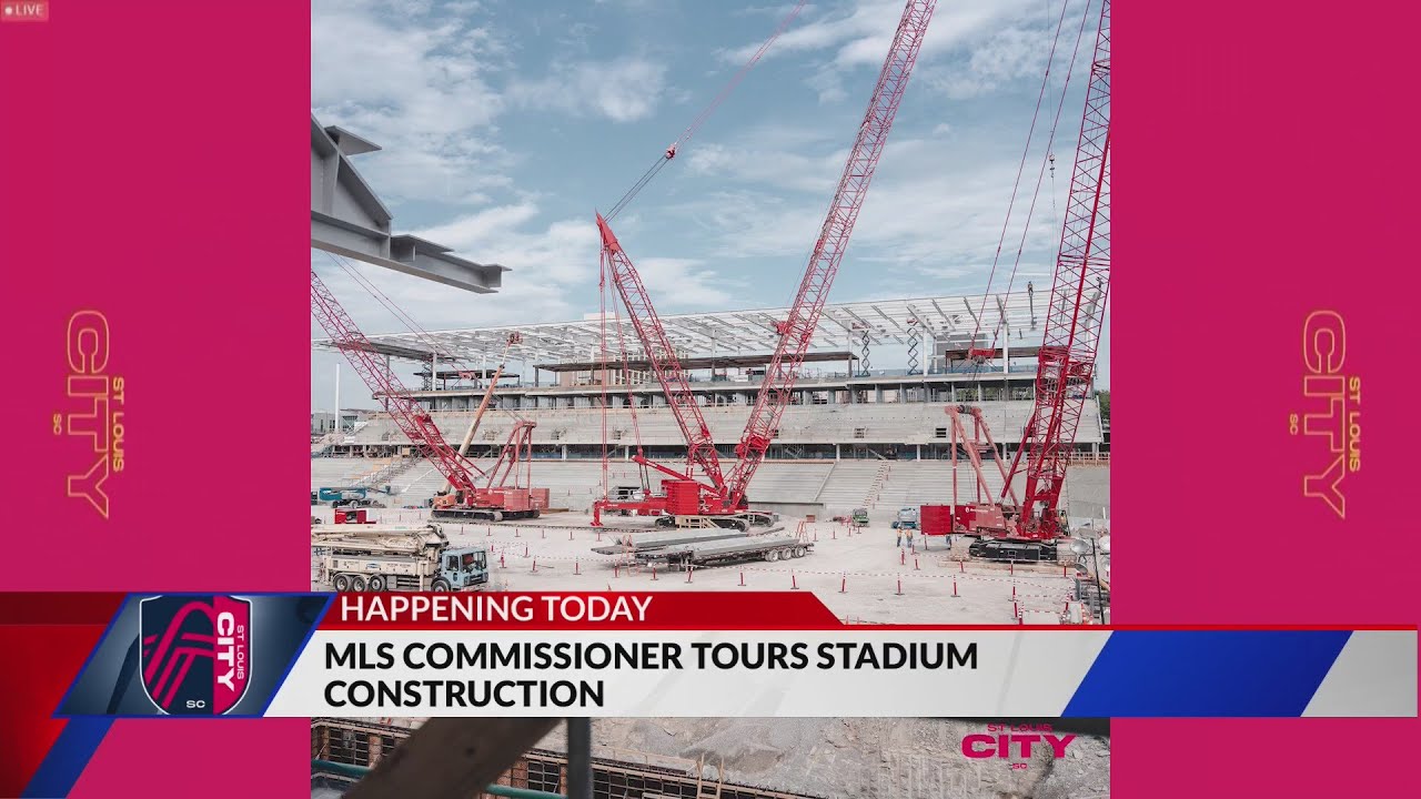 MLS league commissioner to tour St. Louis City SC stadium construction today
