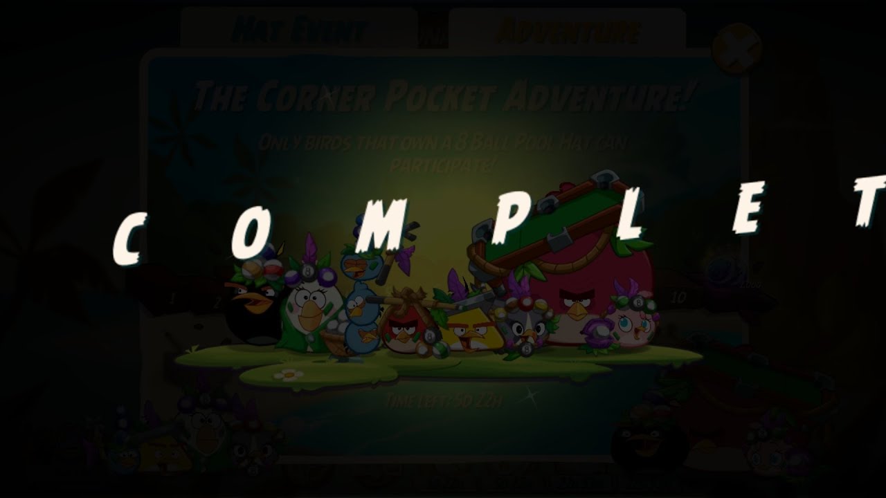 Angry birds 2: приключение с 8 шариками в бассейне (Уровень 5–Уровень 7). Шляпы готовы.