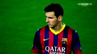 Lionel Messi vs Atletico Madrid Home 13-14 (English Commentary) UCL (720p)