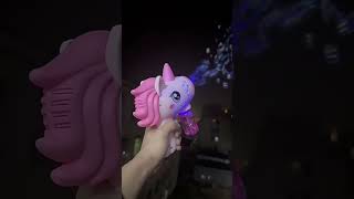 Unicorn electric bubble gun