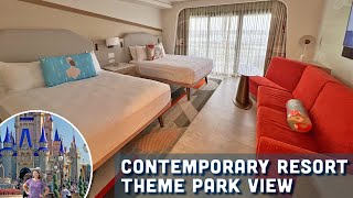 Theme Park View Room Full Tour | Disney&#39;s Contemporary Resort | 4K | Walt Disney World