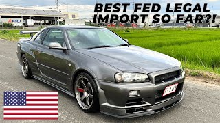 BEST SKYLINE R34 SHIPPED TO USA FROM JAPAN SO FAR?!