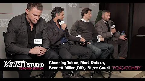 'Foxcatcher' Interview - Steve Carell, Channing Ta...