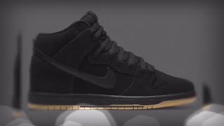 nike dunk high sb black gum