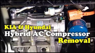 Hybrid A/C Compressor Removal Guide on Optima & Sonata Hybrid