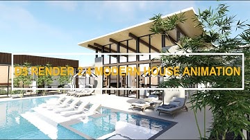 D5 RENDER 2.4: MODEN HOUSE ANIMATION: #architecturalvisualization #animation  #d5render  #sketchup