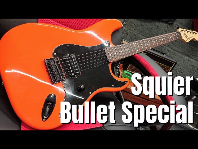 Rare Squier By Fender Bullet Stratocaster Special Orange - YouTube
