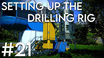 Space Engineers: Solo survival #21 - Setting up the drill rig!