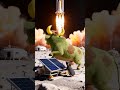 Bananacow & Mouse Witness Rocket Launch on the Moon! 🚀蕉牛與老鼠月球觀測:太空船發射瞬間!#rocketlaunch #moon