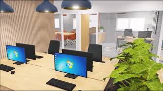 Cubex Contracts 3D Imaging Office Design Walkthrough