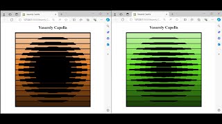 Using HTML, SVG, and JavaScript to create a dynamic design inspired by   Victor Vasarely's Capella