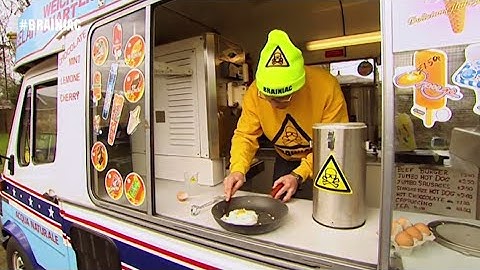Liquid Nitrogen Fried Egg Roulette - Dr Bunhead on Brainiac S3 Ep7