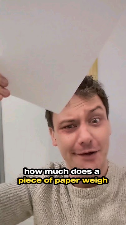 how-much-does-paper-weigh-youtube
