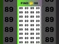 Find the odd number 98#shorts #youtubeshorts #oddoneout #viralshorts