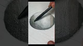 How to draw a hole . Impossible worlds #shorts