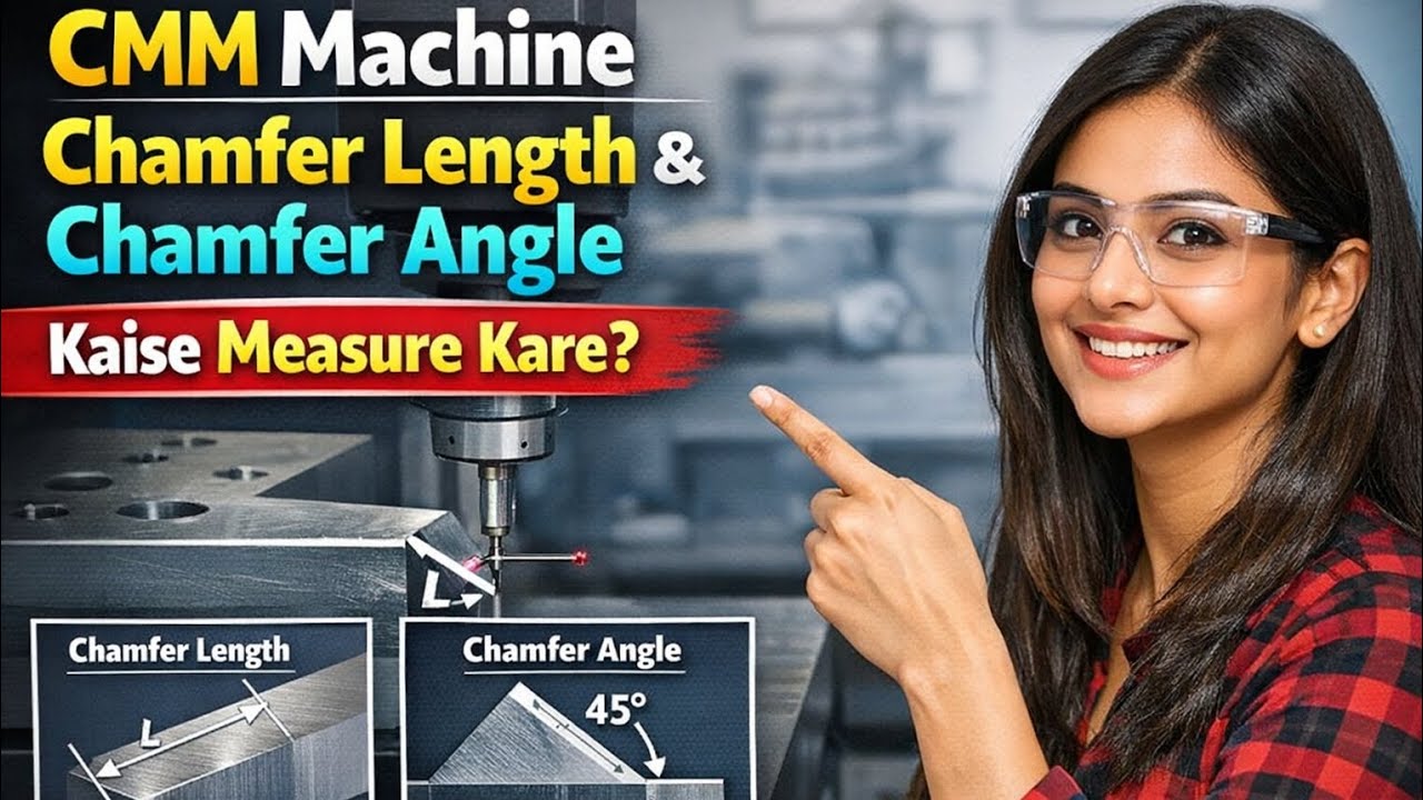 How to Measure Chamfer Length and Chamfer Angle on CMM Machine ...